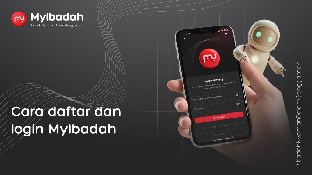 Cara daftar dan login MyIbadah