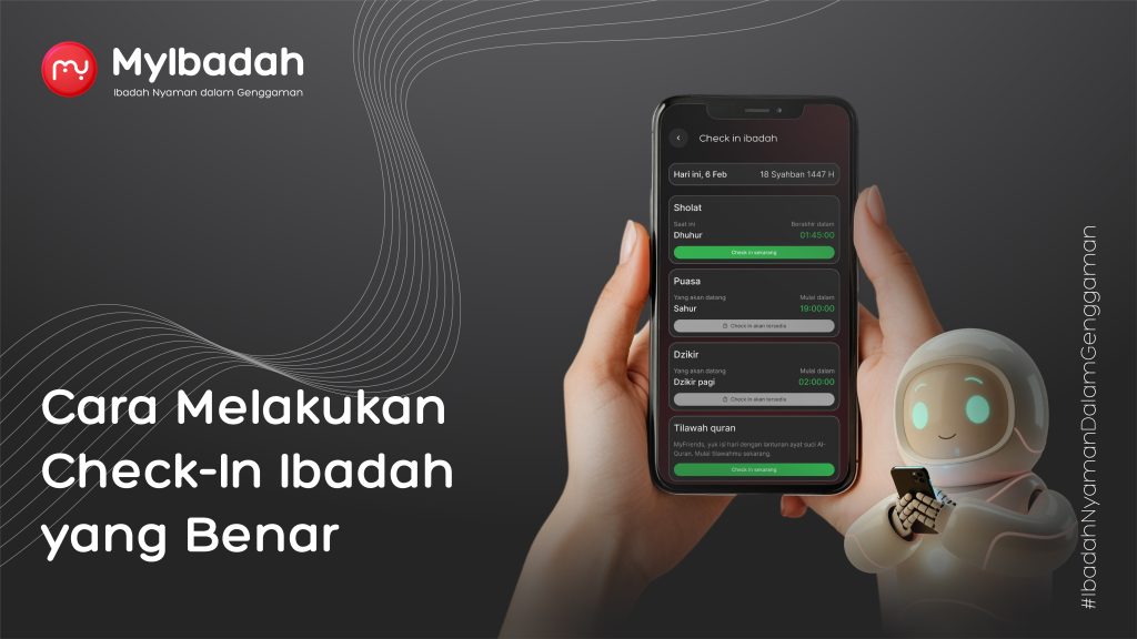 Cara melakukan check-in ibadah dengan benar